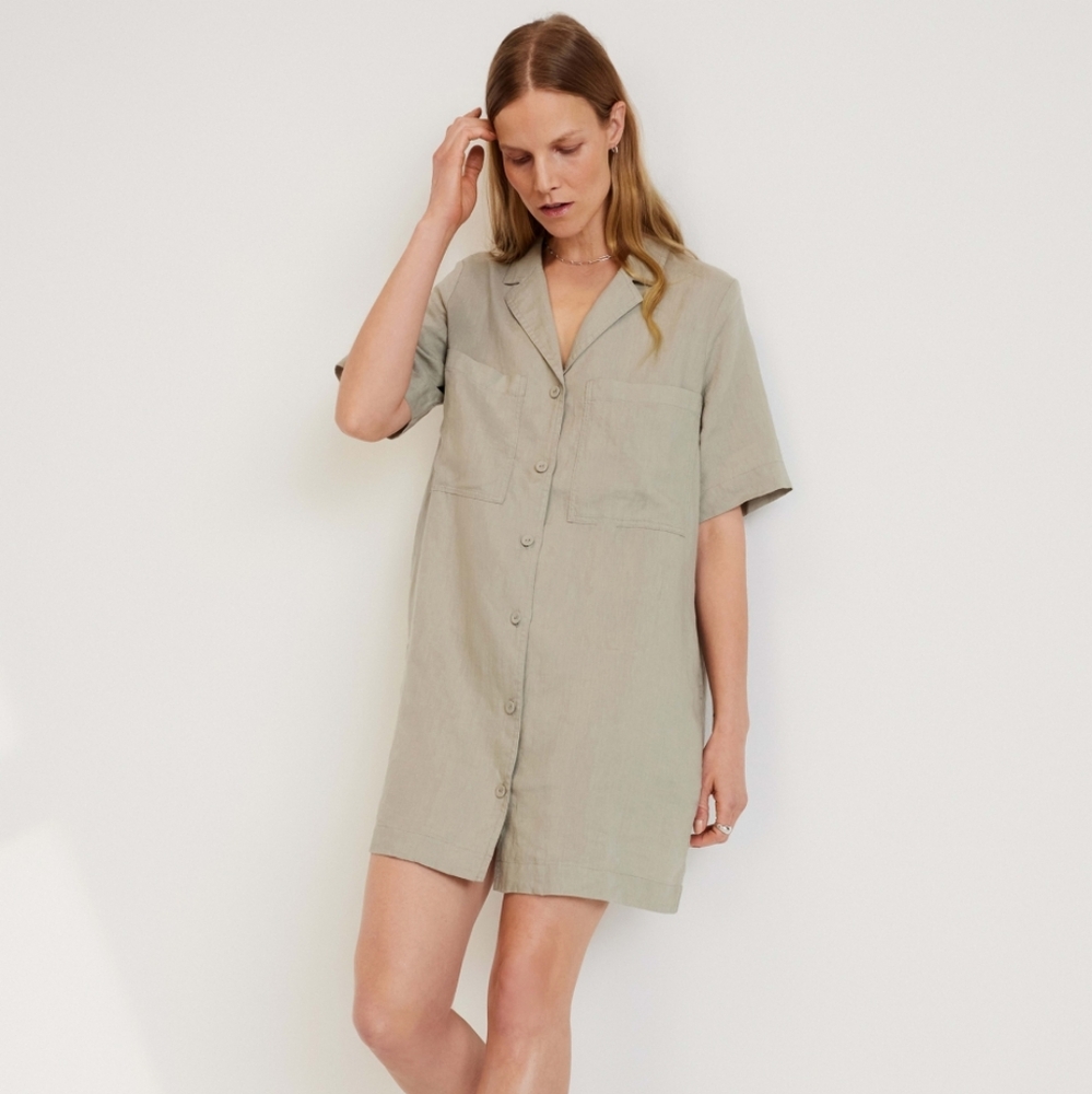 Everlane Linen Workwear Dress